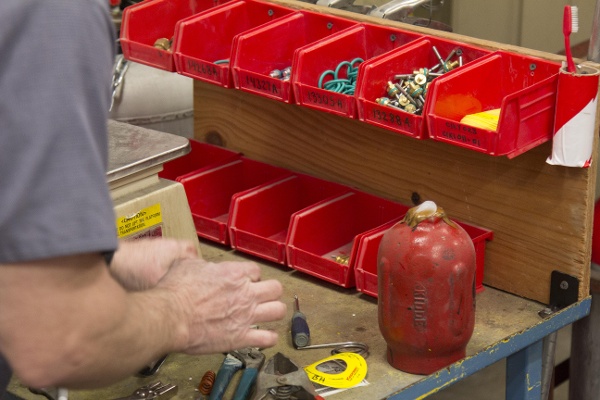 Fire Extinguisher Parts Bench