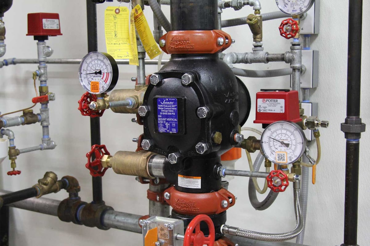 Services for Valves in a Fire Suppression System