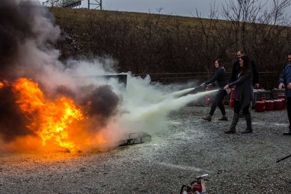 Fire Extinguisher Training Live Burn