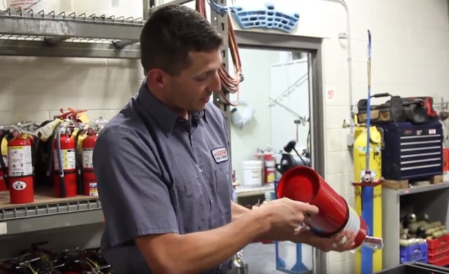 Visually Inspect the Fire Extinguisher