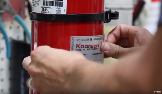 Apply Fire Extinguisher ID and Labels