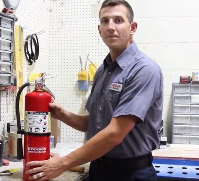 Completed Hydrostatic Test of Fire Extinguisher
