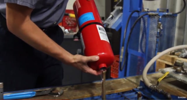 Dry Out Fire Extinguisher Cylinder