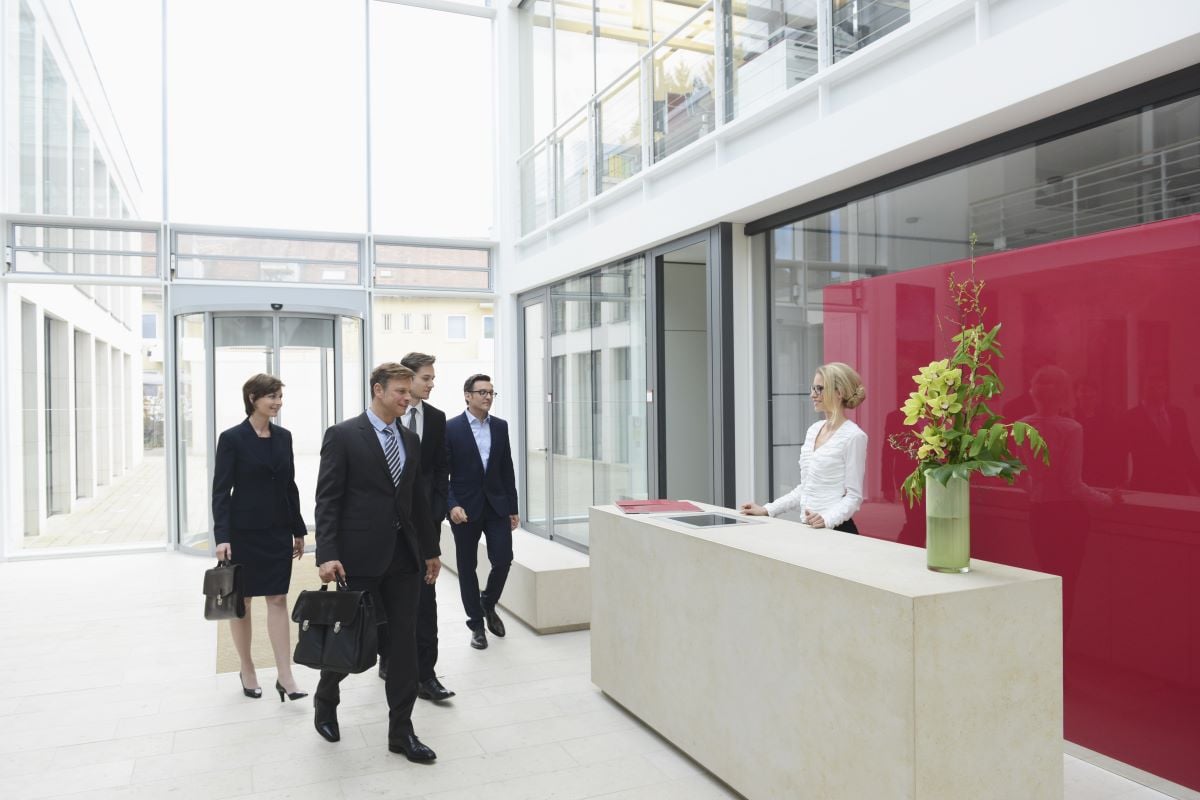 Business Lobby Guest Check In