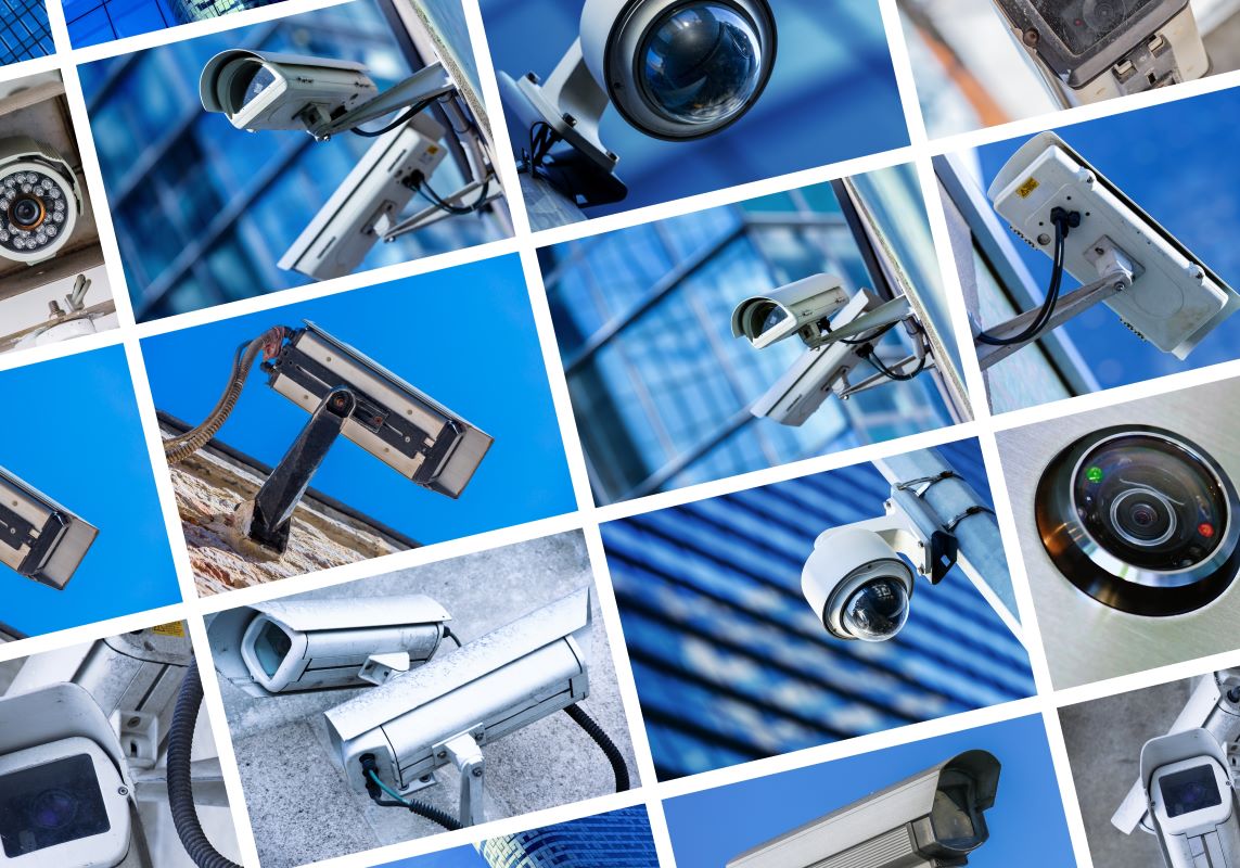 Numerous Video Surveillance Cameras