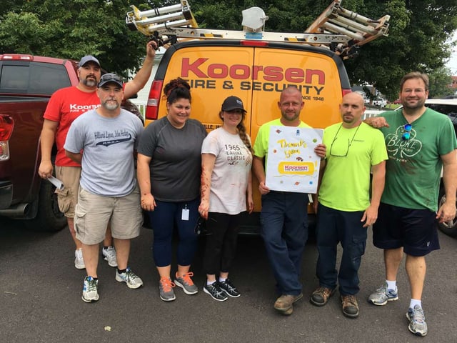 Koorsen Evansville Branch Riverview School 2017 Community Outreach Team