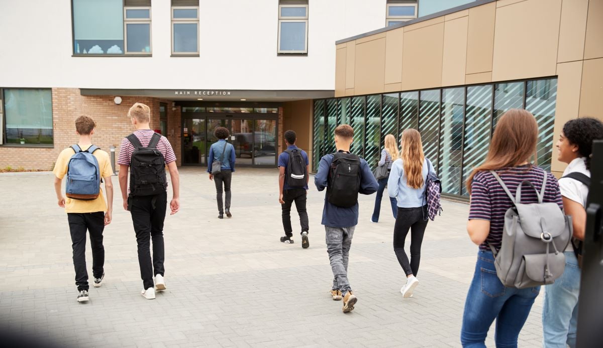 school entrance