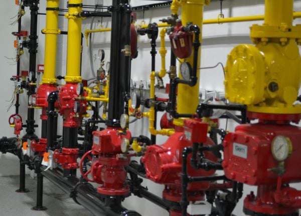 sprinkler riser room