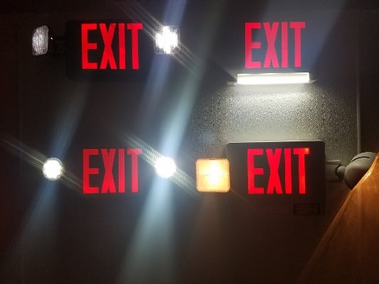 Aries LED 3 Hour Maintained Emergency Fire Exit Light Sign With Self Test 
